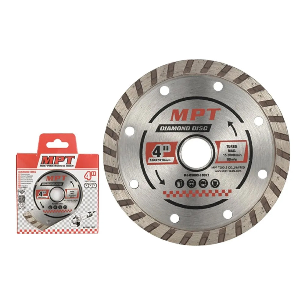 MPT Diamond Cutting Disc 4" - ToolsSavvy.ph