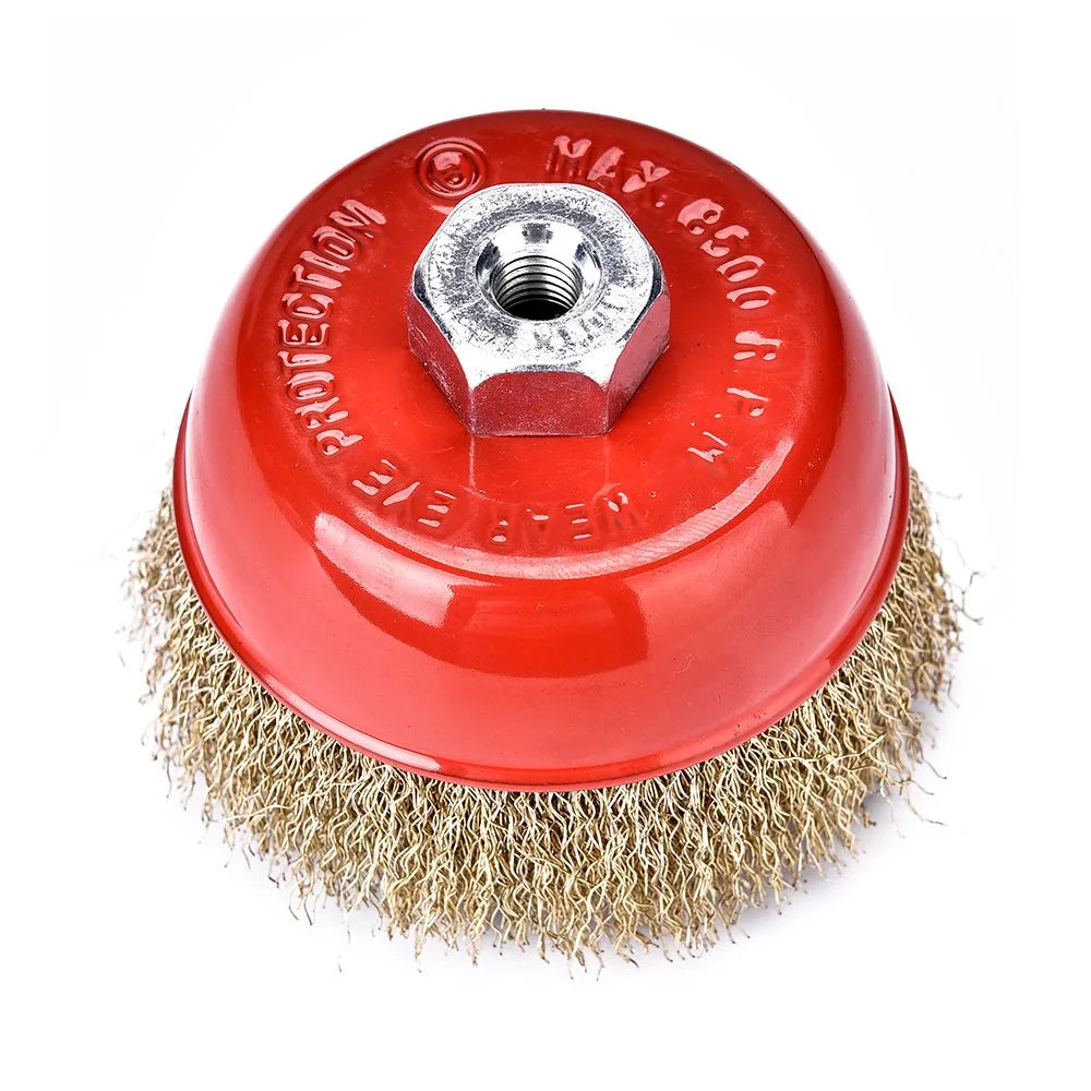 MPT Crimped Wire Cup Brush w/ Nut - ToolsSavvy.ph