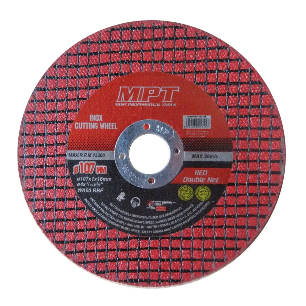 MPT MJD01001-10710R Double Net Ultra Thin Cutting Wheel 4" - ToolsSavvy.ph Main image