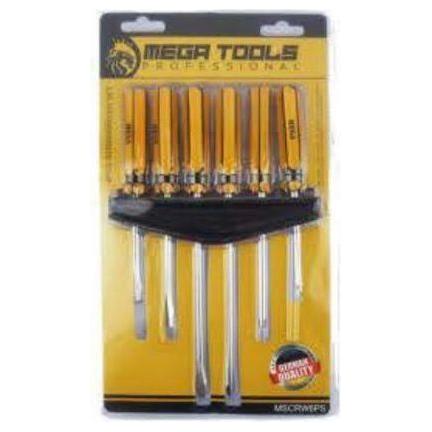Megatools MSCRW6PS 6pcs Screwdriver Set - KHM Megatools Corp. Main image