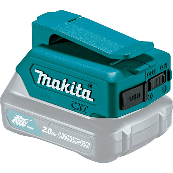 Makita ADP06 12V (CXT) Power Source Adapter for Battery with USB Port - Goldpeak Tools PH Makita Main image