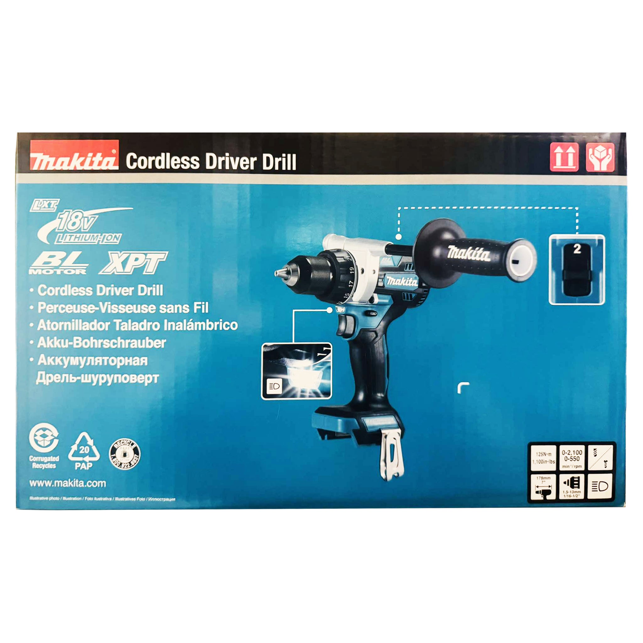 Makita DDF486Z 18V Cordless Brushless Drill Driver (LXT-Series) [Bare]