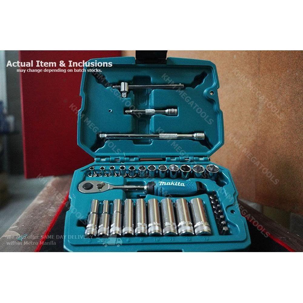 Makita B-65567 1/4" Dr. 34pcs Ratchet & Socket Wrench Set Secondary image