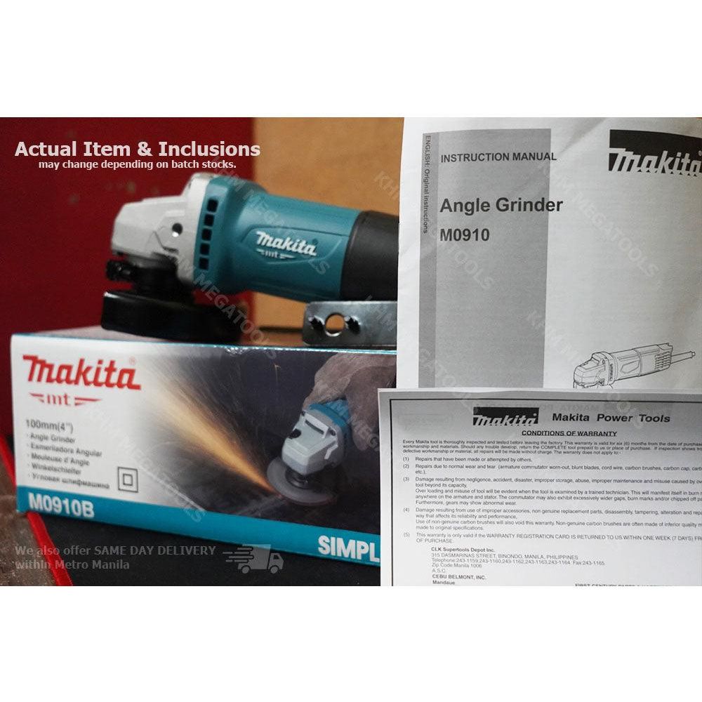 Makita MT M0910B Angle Grinder (4") 100mm 540W | ToolsSavvy.ph