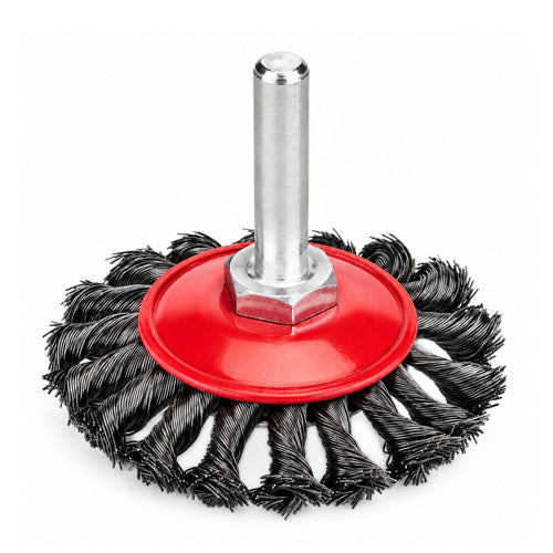 MaxSell Knotted Wire Bevel Brush 1/4" Shank - ToolsSavvy.ph