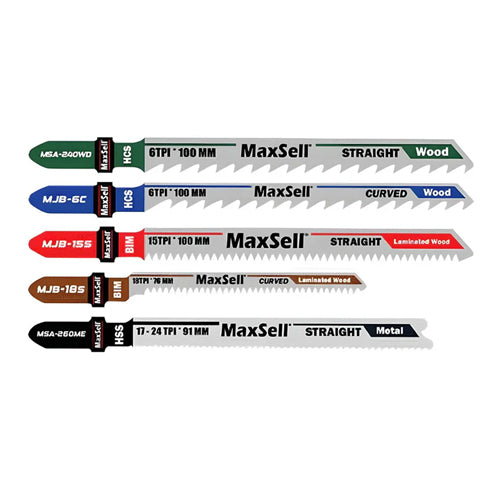 MaxSell MJB-10WLM Jigsaw Blade Set for Wood, Laminated Wood &amp; Metal 10pcs - ToolsSavvy.ph Main image