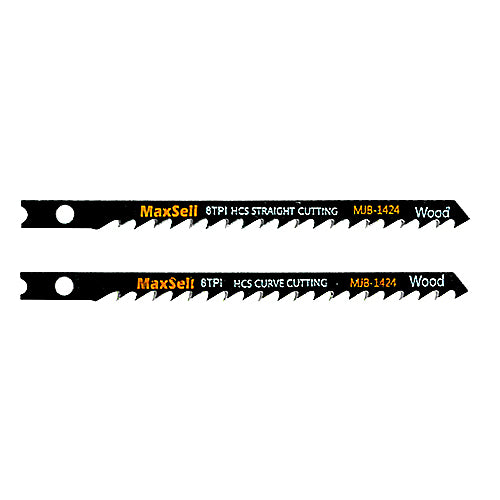 MaxSell MJB-1424 U-Shank Jigsaw Blades for Wood 6TPI 100mm - ToolsSavvy.ph