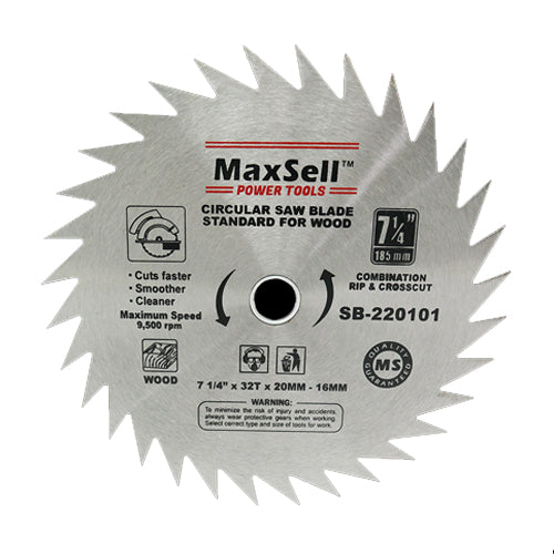 MaxSell Tungsten Carbide Tip Anti-Kickback Circular Saw Blade Thin Kerf for Wood - ToolsSavvy.ph