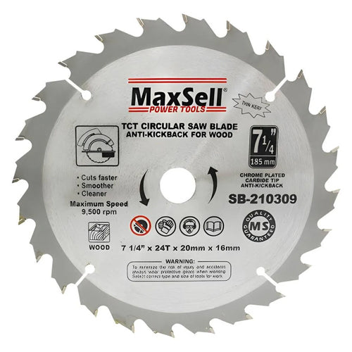 MaxSell Tungsten Carbide Tip Circular Saw Blade Thin Kerf for Wood - ToolsSavvy.ph