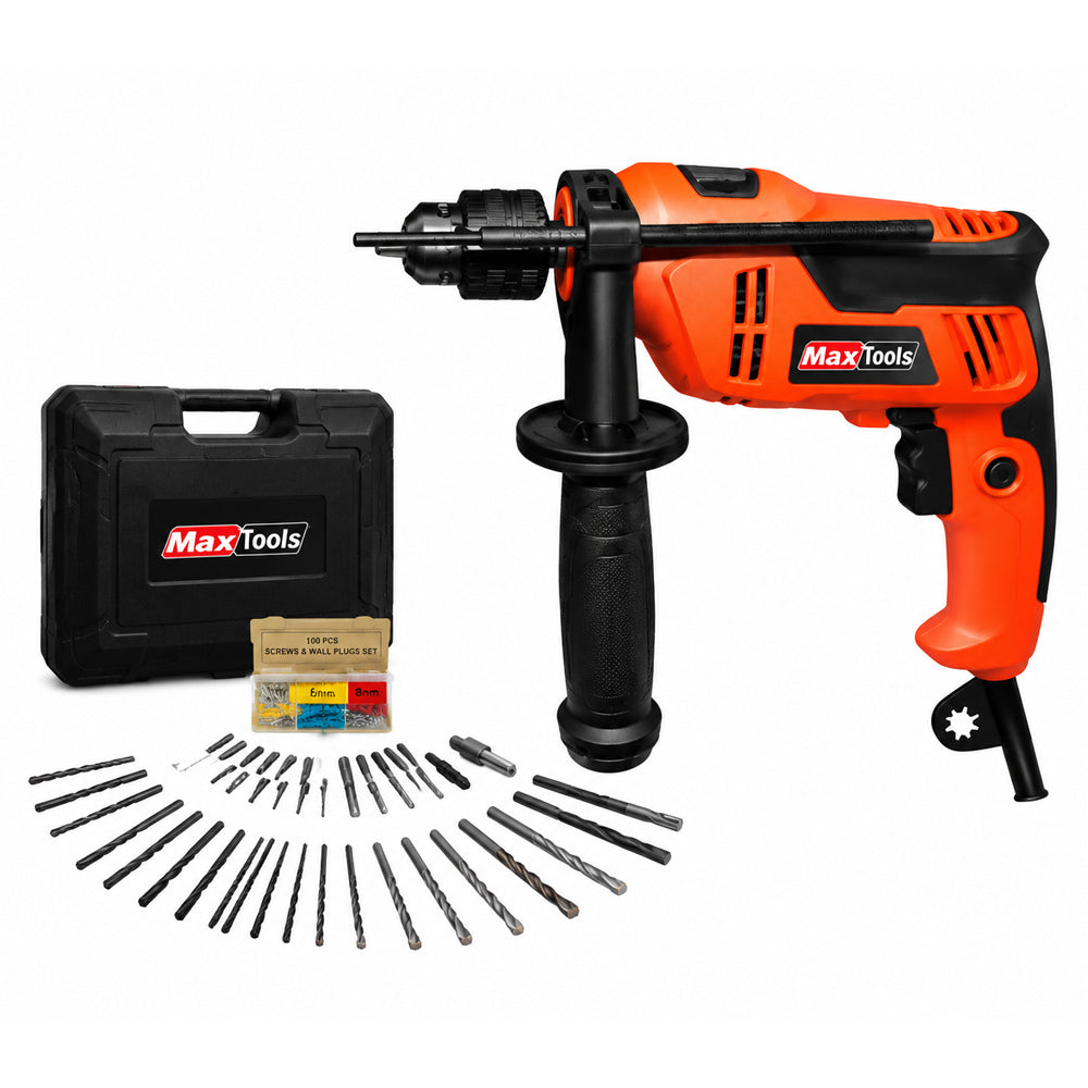 MaxTools MSD-1365VSR Hammer Drill 13MM with Accessories - ToolsSavvy.ph Main image