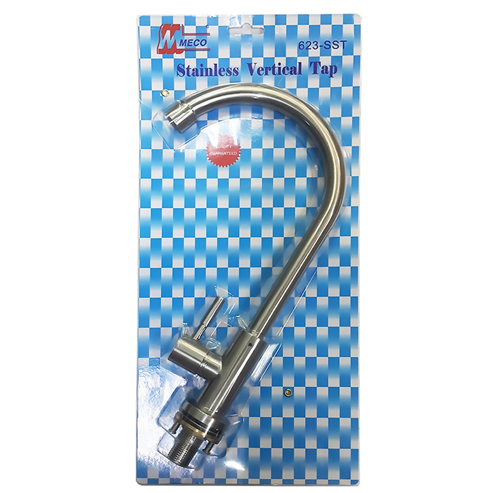 Meco 623N-SST Stainless Lever Handle Vertical Tap / Faucet