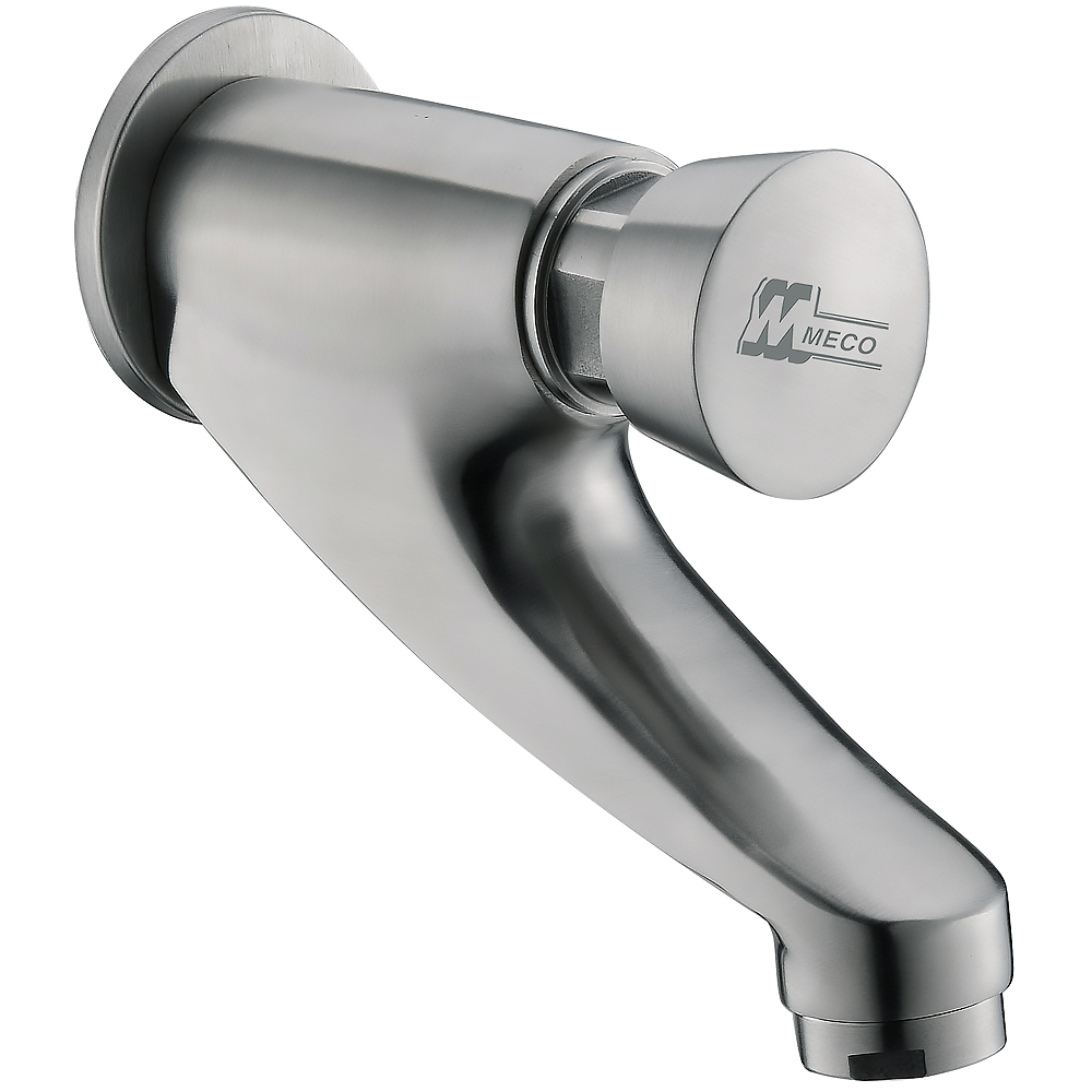 Meco 706-SST Stainless Delay Action Faucet (Wall Mount Type)