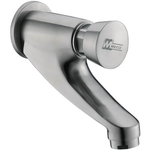 Meco 706-SST Stainless Delay Action Faucet (Wall Mount Type)