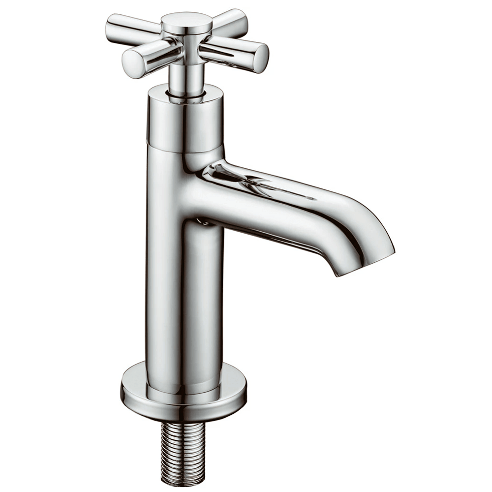 Meco 2340 Cross Handle Lavatory Faucet (Satin Chrome Finish)