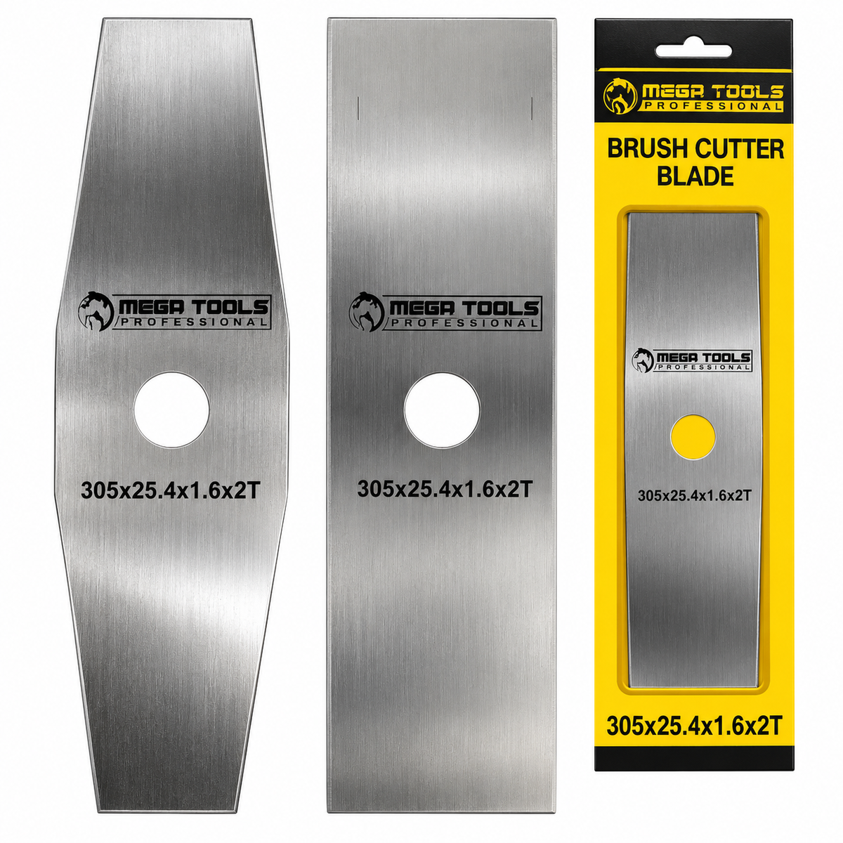 Megatools 2T Silver Brush Cutter Blade (305x25.4x1.6x2T) - ToolsSavvy.ph Main image