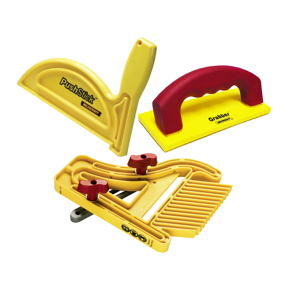Milescraft Safety Kit w/ FeatherBoard, Push Stick & Grabber (7334) - ToolsSavvy.ph