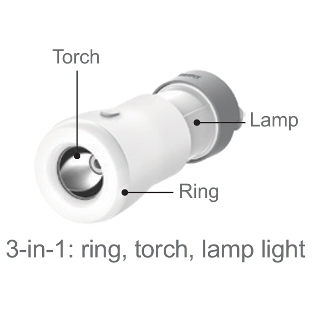 Firefly FEL565 3-in-1 Multifunction Rechargeable LED Torch Lamp