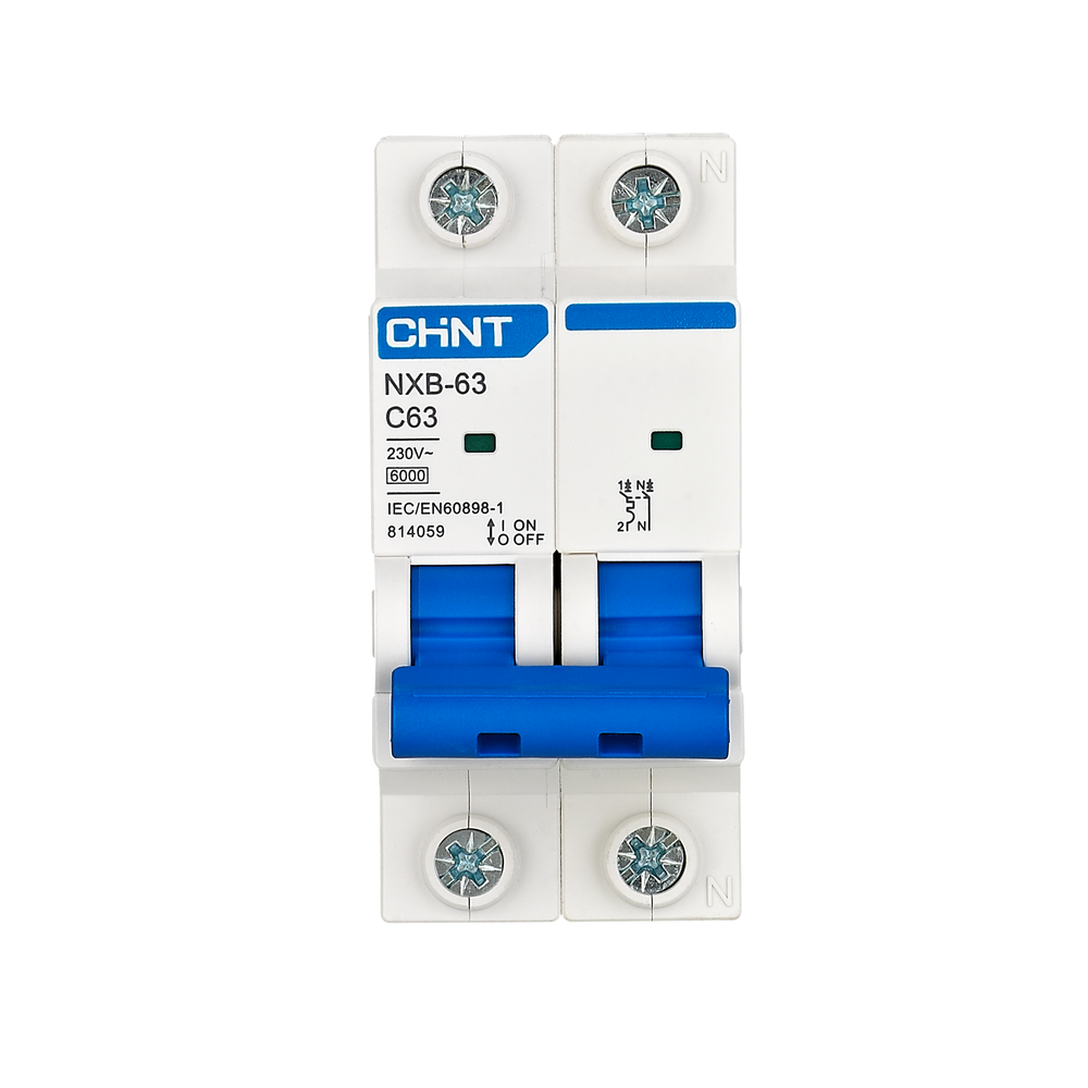Chint NXB-63 2 Pole 6KA 220-240V Miniature Circuit Breaker Secondary image