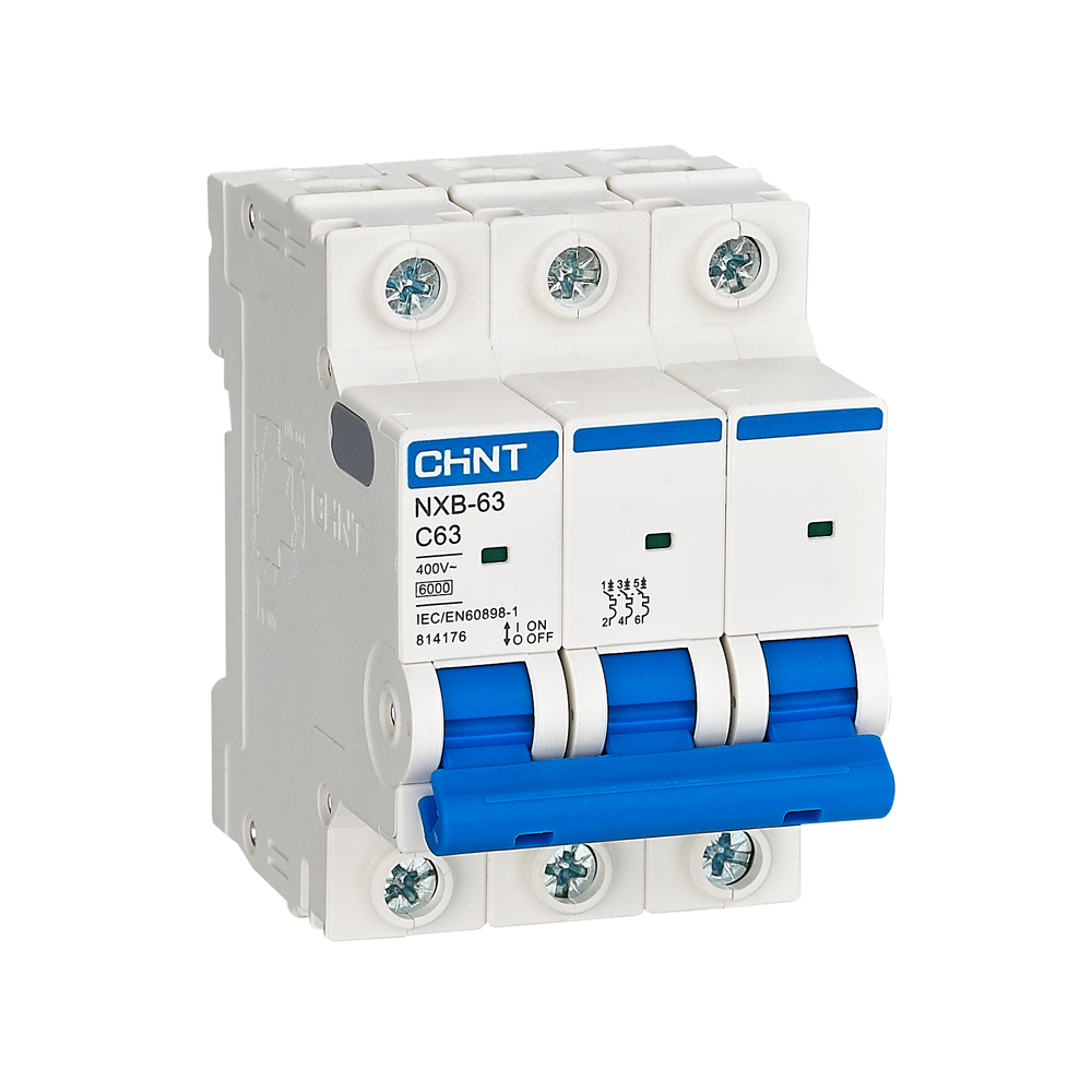 Chint NXB-63 3 Pole 6KA 380-415V Miniature Circuit Breaker | Chint by KHM Megatools Corp. Main image
