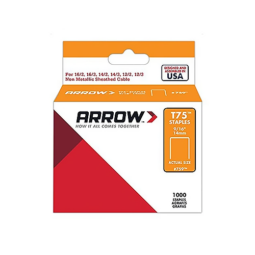 Arrow No. T75 Tacked-Pointed Staples