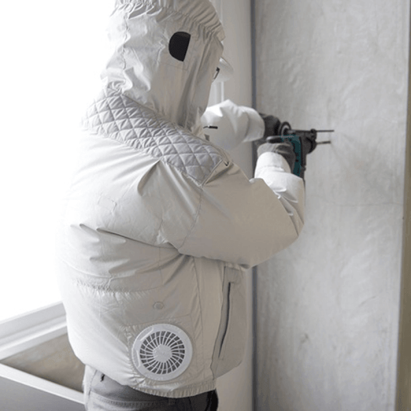 Makita DFJ407Z Cordless Fan Jacket, Titanium-coated Polyester w/ hood (LXT-CXT) [Bare] Secondary image