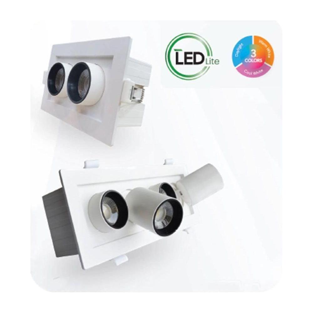Omni LED Recessed Rectangular Spot Ceiling Downlight (Spotlight) - KHM Megatools Corp. Main image