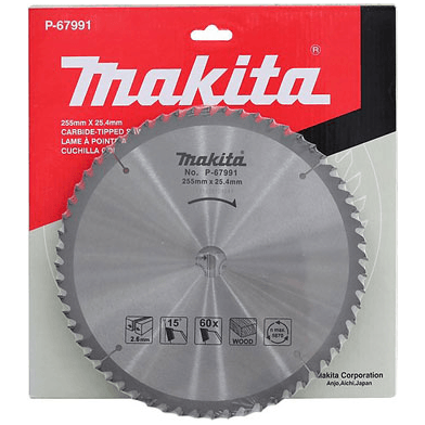 Makita P-67991 Circular Saw Blade 10" x 60T for Wood - KHM Megatools Corp. Main image