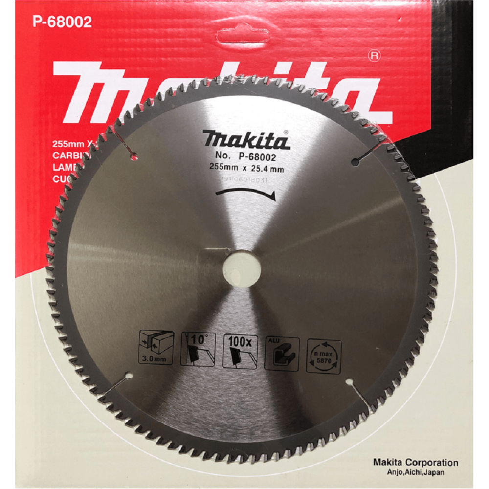 Makita P-68002 Circular Saw Blade 10 x 100T for Aluminum - KHM Megatools Corp. Main image