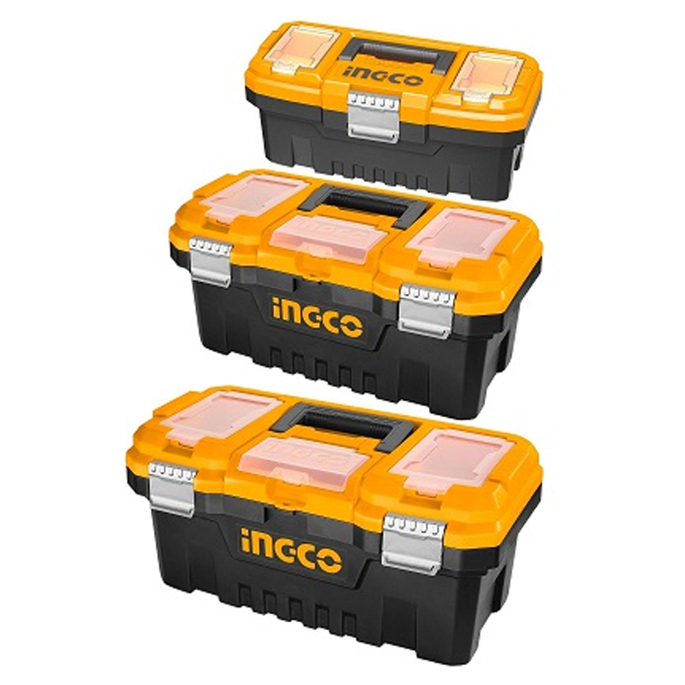 Ingco PBXK0302 Plastic Tool Box Set 3Pcs | Ingco by KHM Megatools Corp. Main image