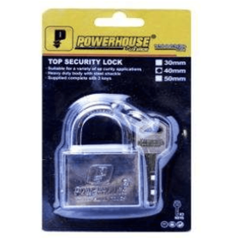 Powerhouse Top Security Padlock Short Shackle - KHM Megatools Corp. Main image