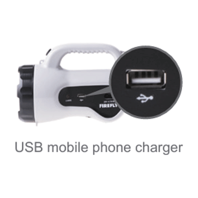 Firefly FEL556 Powerful Torch Light with USB Mobile Phone Charger Secondary image