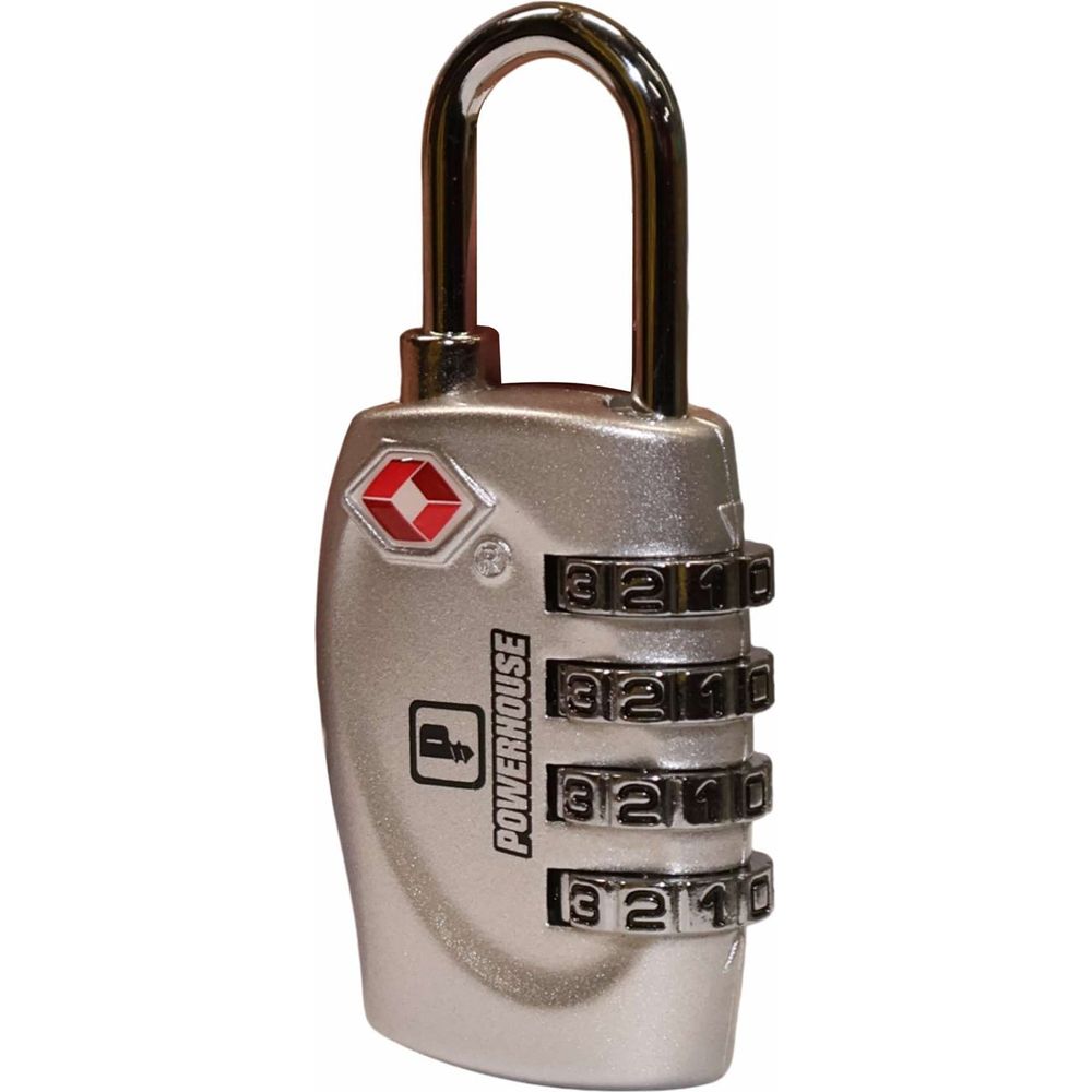 Powerhouse PH-TSAPL-4D-SLV Luggage Padlock 4 Dials (TSA) Secondary image