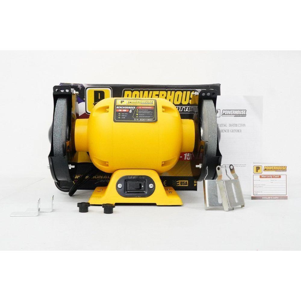 Powerhouse PH-150 Bench Grinder 6" 1/3HP Secondary image