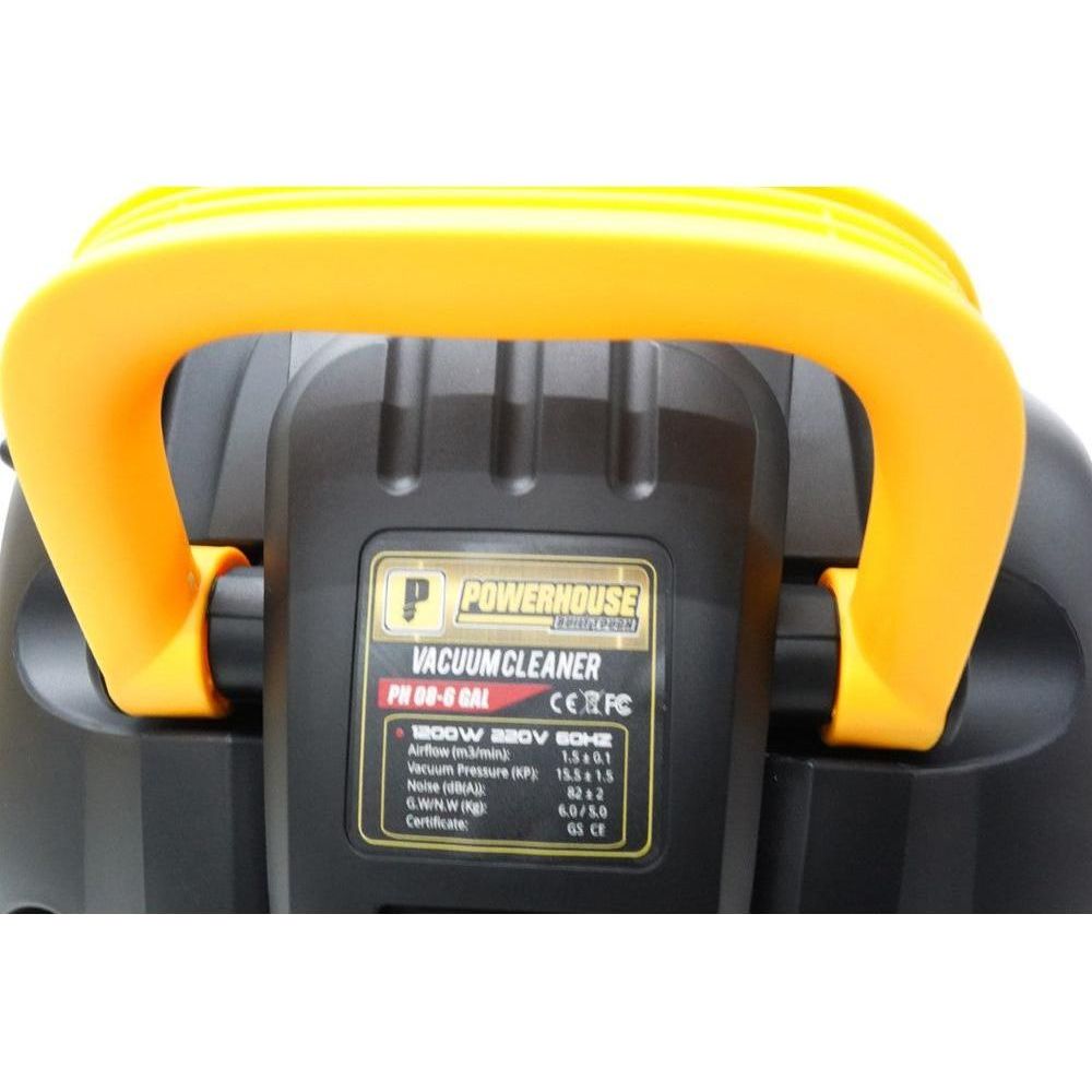 Powerhouse PH08-6 GAL Wet & Dry Vacuum Cleaner | Powerhouse by KHM Megatools Corp.