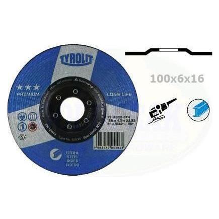 Tyrolit PREMIUM Depressed Center Grinding Wheel 4" - Goldpeak Tools PH Tyrolit