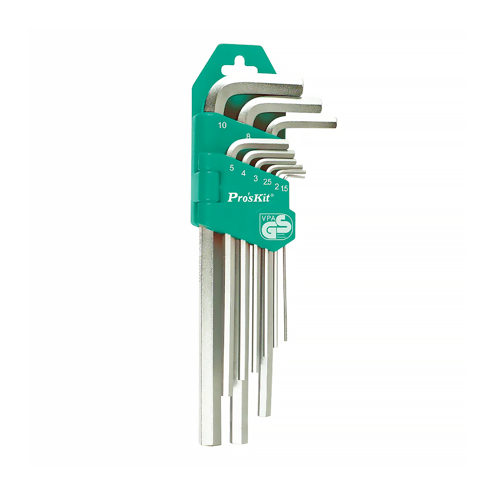Pro'sKit HW-129 9pcs Long Arm Hex Key Set - ToolsSavvy.ph