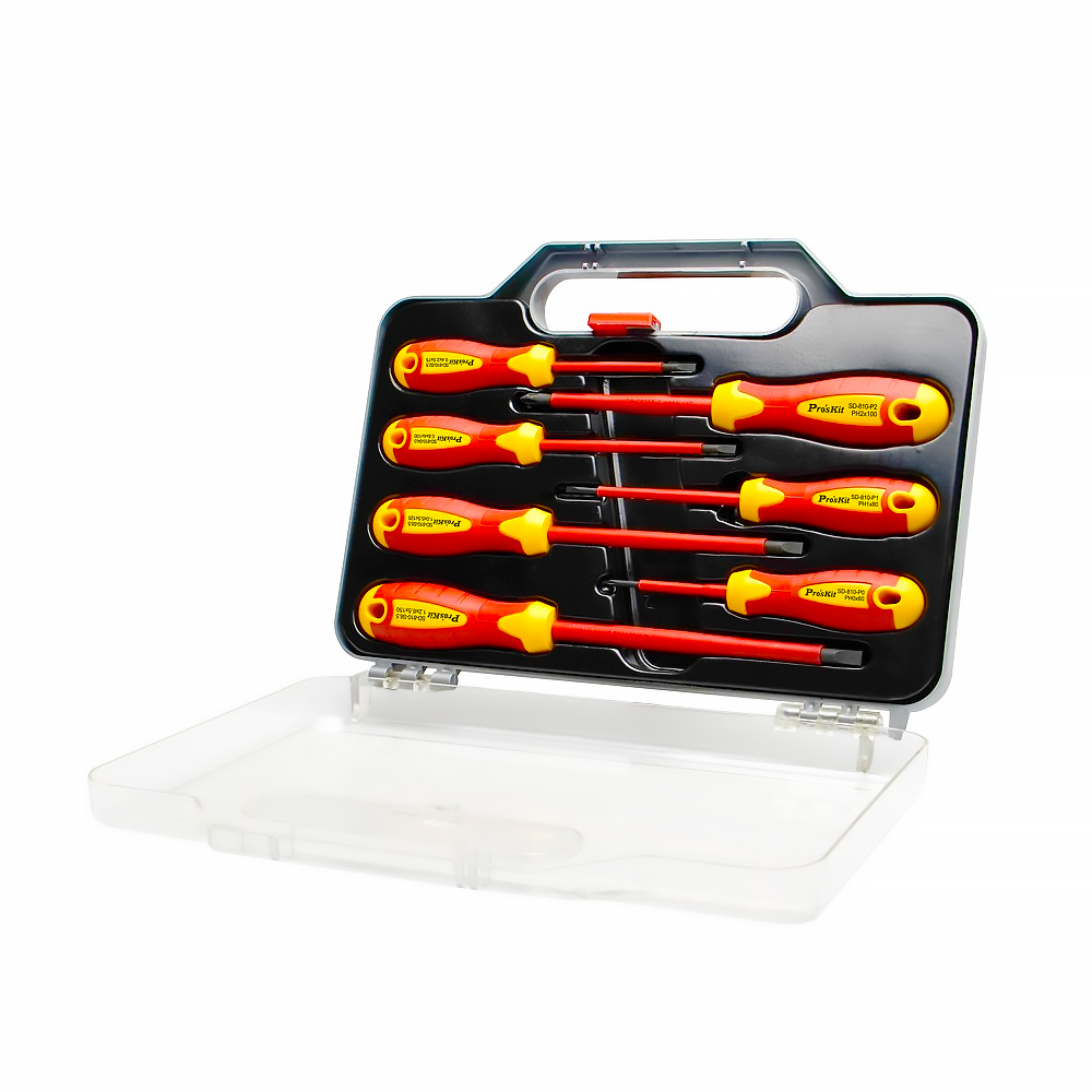 Pro'sKit SD-8012 7pcs Insulated VDE Screwdriver Set - ToolsSavvy.ph
