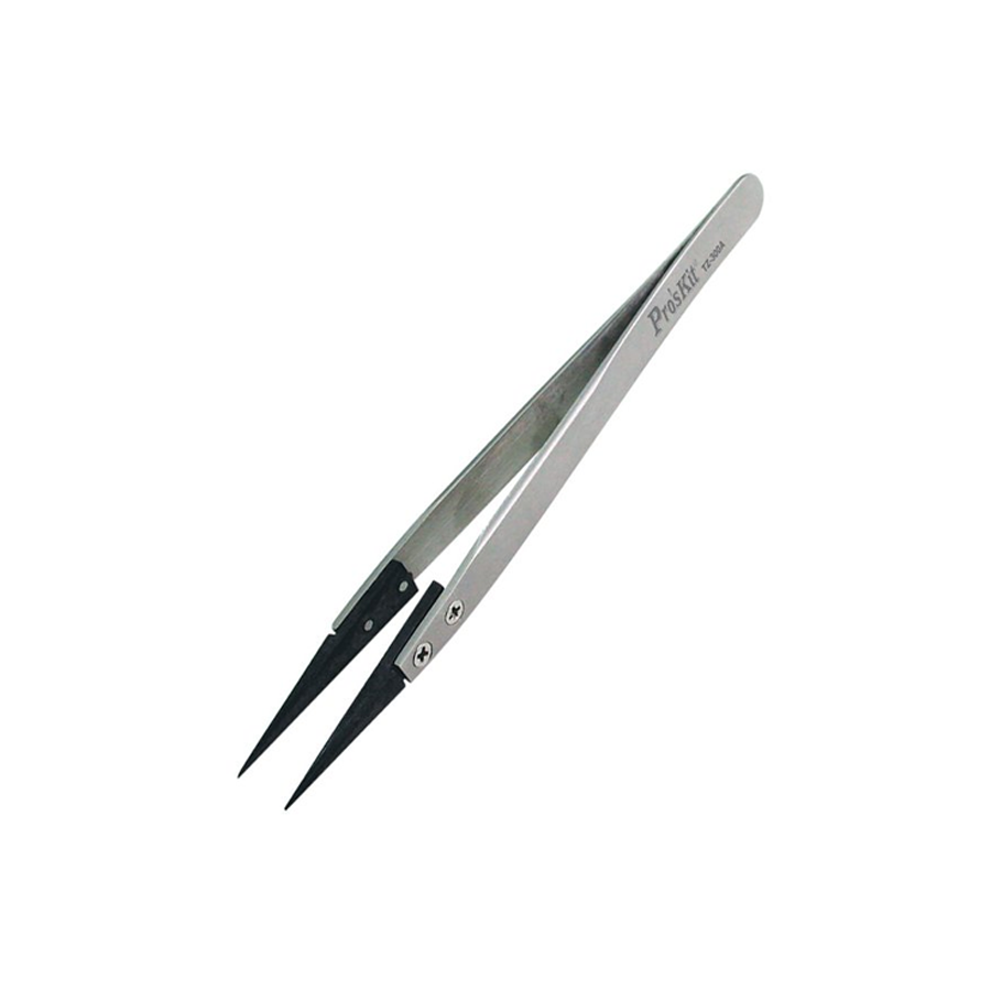 Pro'sKit TZ-300A Static Dissipative Soft Tip Tweezer (Fine tip) - ToolsSavvy.ph