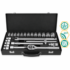 DCA A03E3902 Socket Wrench Set 24Pcs 1/2" Dr.