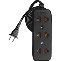 Royu REDEC103-5/B Universal Outlet 3-Gang 10A (5 Meters) | Royu by KHM Megatools Corp.