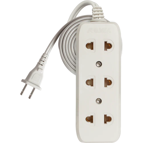 Royu REDEC103 Universal Outlet 3-Gang 10A (4 Meters) | Royu by KHM Megatools Corp.