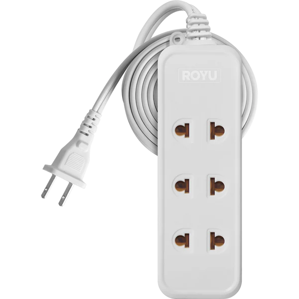 Royu REDEC114 ( 3+1 Gang ) Universal Outlet + 1 Pin Outlet Extension Cord | Royu by KHM Megatools Corp.