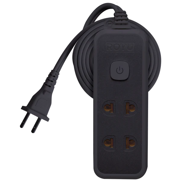 Royu REDEC133-3 ( 2+1 Gang ) Push Button Switch with Light Indicator Extension Cord | Royu by KHM Megatools Corp.