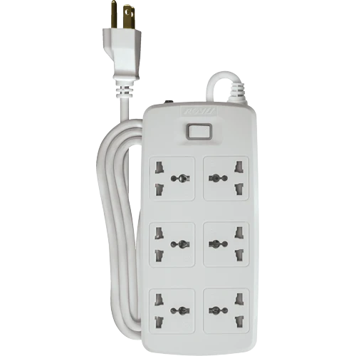 Royu REDEC606 (6 Gang) One Master Switch 10A (Regular Extension Cords ) | Royu by KHM Megatools Corp. Main image
