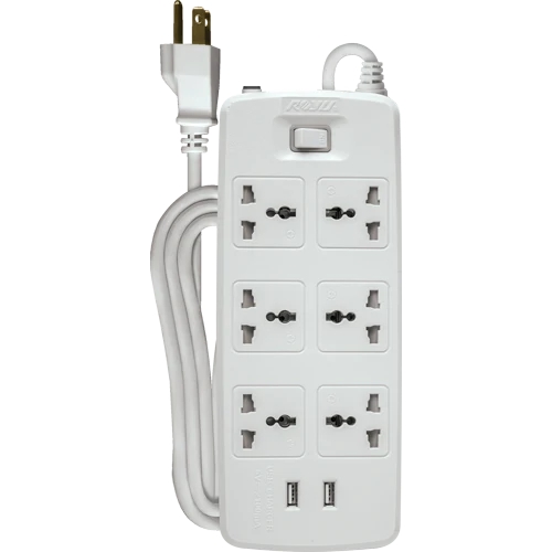 Royu REDEC626 (6-Gang) 1 Master Switch & 2 USB Ports Secondary image