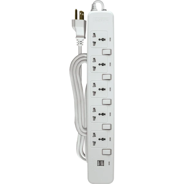 Royu REDEC725 (5-Gang) Individual Switches & 2 USB Ports Secondary image