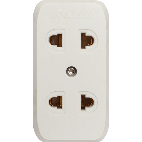 Royu REDOU102 ( 2-Gang ) Universal Outlet | Royu by KHM Megatools Corp. Main image