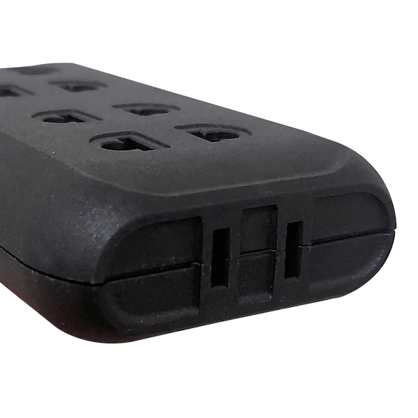 Royu REDPL306 4-Gang Universal Outlet + 2 Flat Pin Outlet Adapter | Royu by KHM Megatools Corp.