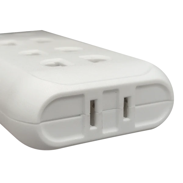 Royu REDPL306 4-Gang Universal Outlet + 2 Flat Pin Outlet Adapter | Royu by KHM Megatools Corp.