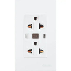 Royu RMO10 Duplex GFCI 20A 6mA (Plano) [White] | Royu by KHM Megatools Corp.